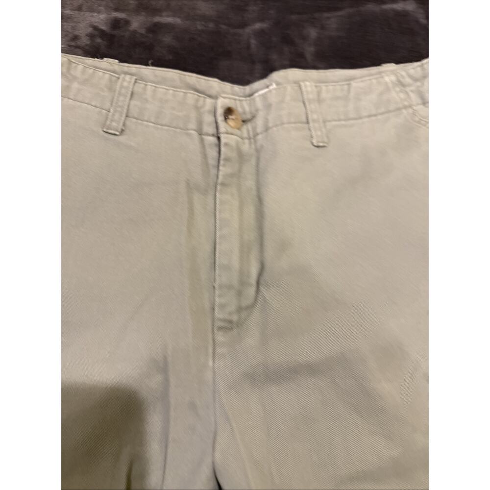 Women's Cherokee Cargo Cropped Light Green Khaki Cotton Pants Size 10 - Picture 5 of 10